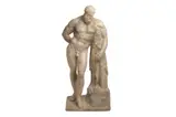 After the antique, a classical sculpture of the farnese hercules by Pure White Lines, sculpture, offered Oct 2021