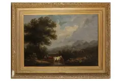 Untitled by Henry Milbourne, oil on canvas, offered Oct 2021