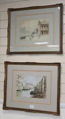 Views of Venice by Warwick Goble, watercolor, offered Jan 2020