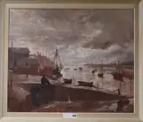 Whitby Bay by Michael Lawrence Cadman, 1947, oil on canvas, sold Jan 2020