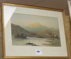 Rydal Water by William H. Muller Hewitt, watercolour, sold Jan 2020