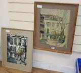 French house by Anthony Shemroske, watercolor, sold Jan 2020