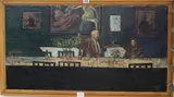 Robert Buhler at The Chelsea Arts Club by Harriet Lassalle, oil on board, sold Jan 2020