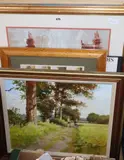 Weston Lane by John Haskins, oil on board, sold Jan 2020