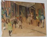 Sketch for an oil by Vera Alabaster, watercolour, sold Jan 2020