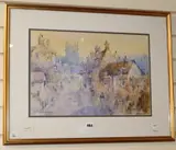 Corfe Castle II by Michael Lawrence Cadman, 2005, watercolour, sold Jan 2020