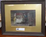 Georgian's raising a toast by William Breakspeare, oil on board, sold Jan 2020