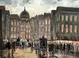 5 x 15.5in by Frans Helfferich, oil on canvas, sold Jan 2020
