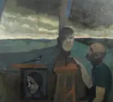7 'Sculptor and his Sculpture' signed verso and dated 1982 40 x 46in by Gerald R. Jarman, 1982, oil on canvas, sold Jan 2020