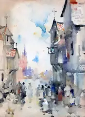 Good Ales' sign signed 12 x 9.75in by James Watterson Herald, watercolour, sold Jan 2020
