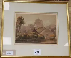 Hastings Church circa 1810 by David Cox Senior, watercolour, sold Jan 2020