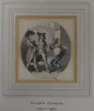 Street scene with figures by Richard Corbould, watercolour, sold Jan 2020