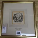 Street scene with figures by Richard Corbould, watercolour, sold Dec 2019