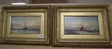 Shipping in the Channel by William Henry Williamson, oil on board, sold Dec 2019