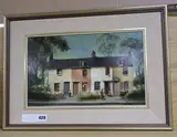 Cottages by Deborah Jones, oil on board, sold Dec 2019