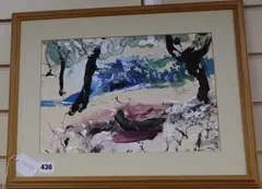 How are the might fallen by Esmond Knight, oil on paper, sold Dec 2019