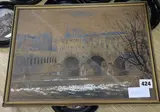 View of Pulteney Bridge and Weir on the River Avon by Arthur Cecil Fare, watercolour, sold Dec 2019