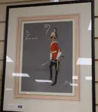 The 7th Black Horse by Charles Johnson Payne, gouache, sold Dec 2019