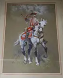 Boots and Saddles by Bernard Granville Baker, 1903, watercolour and gouache, sold Dec 2019
