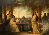 Untitled by Julius Muhr, oil on canvas, sold Dec 2019