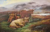 Untitled by Robert Cleminson, oil on canvas, sold Dec 2019