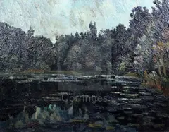Untitled by Pierre Dumont, oil on canvas, sold Dec 2019