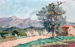 Untitled by Rupert Bunny, oil on card, sold Dec 2019