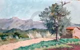Untitled by Rupert Bunny, oil on card, sold Dec 2019