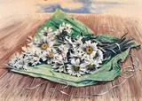 British, A Bouquet of daisies by Stuart Maxwell Armfield, watercolour, offered Mar 2021