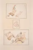 British, a collection of sketch studies of form and portraiture by Frederick Taylor, mixed media, offered Mar 2021