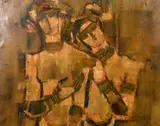 68 by Madha Powle, oil on canvas, sold Feb 2021