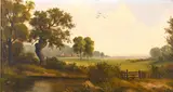 On the Outskirts of Epping Forrest by John Westall, oil on board, sold Feb 2021