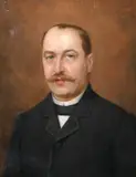 French, A head and shoulders portrait of a gentleman by Jules Alphouse Debaene, 1898, oil on canvas, sold Feb 2021