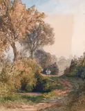 Love Lane, Great Missenden by William Callow, watercolour, sold Feb 2021
