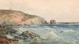 St. Catherines Lighthouse, Isle of White by George Gregory, Watercolour signed and dated '1985', sold Feb 2021