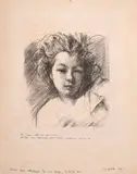 La Petite Lisle by Albert de Belleroche, Lithograph, signed in pencil and extensively inscribed in pen, sold Feb 2021