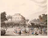 Arrival at Brandenburgh House of the Watermen ... by Matthew Dubourg, print (other), sold Feb 2021