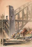 The Bridge from Woolloolooloo by Robert Emerson Curtis, lithograph, sold Feb 2021