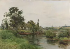 Le matin sur la rivière de St Hilaire by Maurice Levis, sold Sep 2012