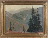 landscape by Gustave Cimiotti, oil on canvas, offered Oct 2017