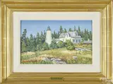 landscape with lighthouse by Stapleton Kearns, oil on canvas, offered Oct 2017