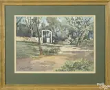 view of Cumberland Island by Frank Hamilton Taylor, watercolor, offered Oct 2017