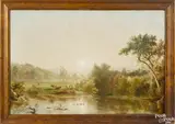 landscape by DeWitt Boutelle, oil on canvas, offered Oct 2017