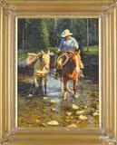 titled Over Hear Partner by Bruce Graham, oil on board, offered Oct 2017