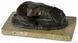recumbent horse by Henry Weber Mitchell, bronze, sold Oct 2017