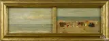 beach and coastal scenes by Wenceslas Vaclav von Brozik, oil on panel, offered Oct 2017