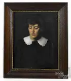 portrait of young woman by George de Forest Brush, oil on canvas, offered Jul 2017