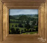 landscape by Richard Chalfant, oil on board, offered Jul 2017
