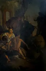 Allegorical Scene by Allyn Cox, 1921, oil on canvas, sold Jul 2022