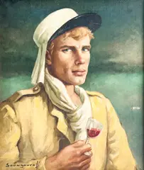 Portrait of Man by Anatola Soungouroff, oil on canvas, sold Jul 2022
